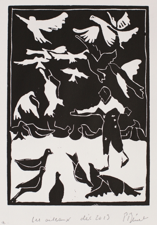 Les oiseaux Gravure L (21 x 15 cm) 2013